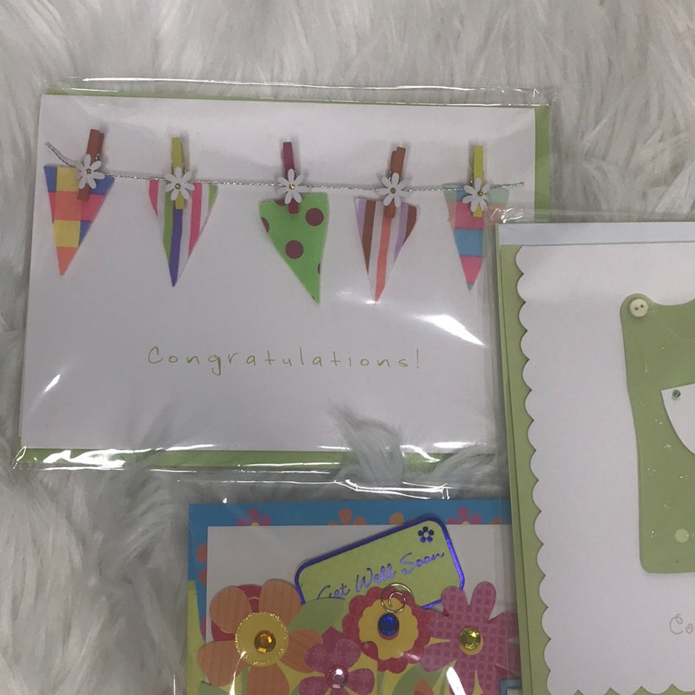Greeting Card Bundle Set of 6 Cards Get Well Blank Brand New Handmade Gift - Picture 5 of 5